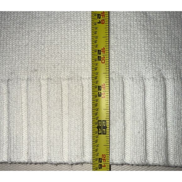 Karen Scott White Half-Zip Knit Sweater w/ Gold Zipper – Women’s XL - Picture 7 of 7